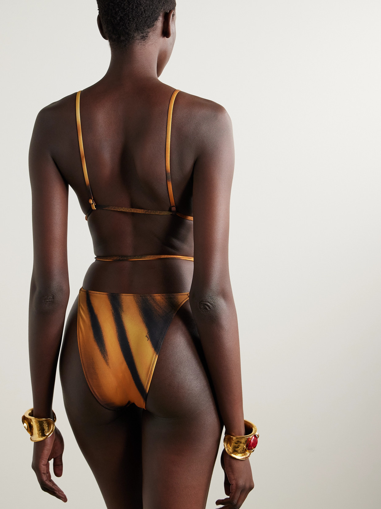 + Roberto Cavalli Signature Swim Tie Waist One Piece - 2