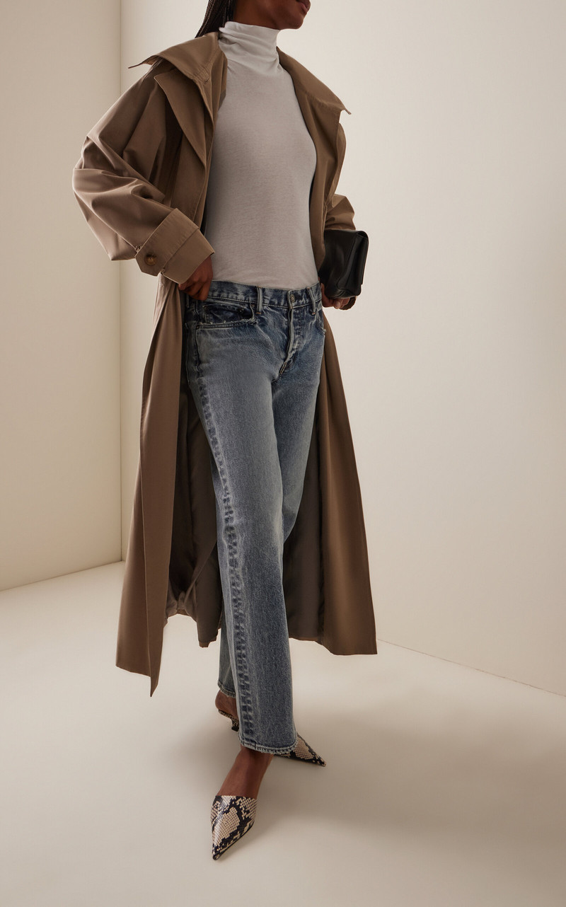 MOUSSY VINTAGE Wellesley Stretch Low-Rise Straight-Leg Jeans light wash outlook