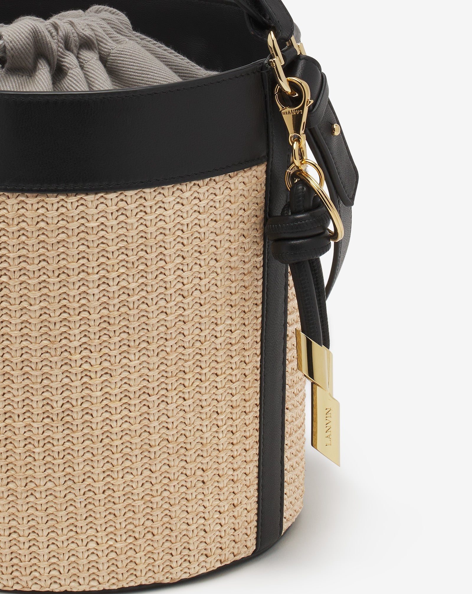 SÉQUENCE RAFFIA BUCKET BAG - 5