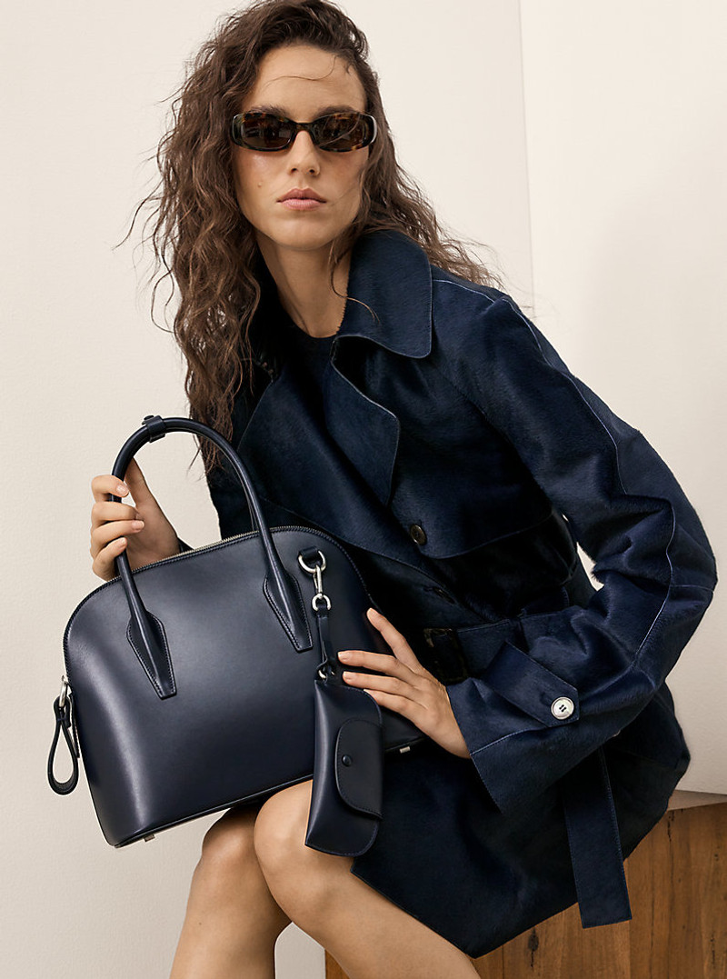 Kaitlin Medium Leather Dome Satchel 4