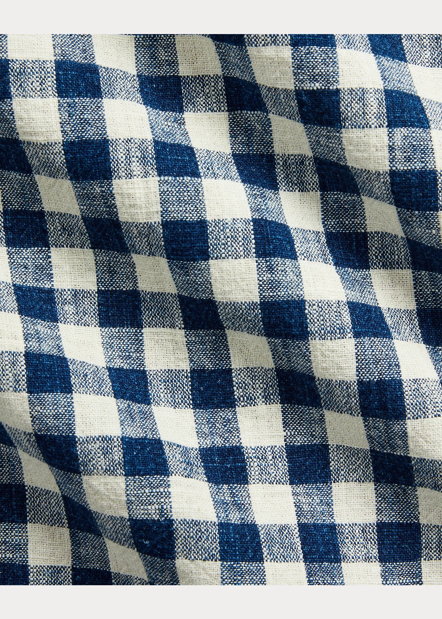 Indigo Checked Linen-Cotton Workshirt - 7
