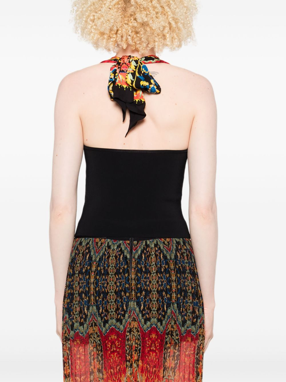 Lee floral-print halterneck top - 4
