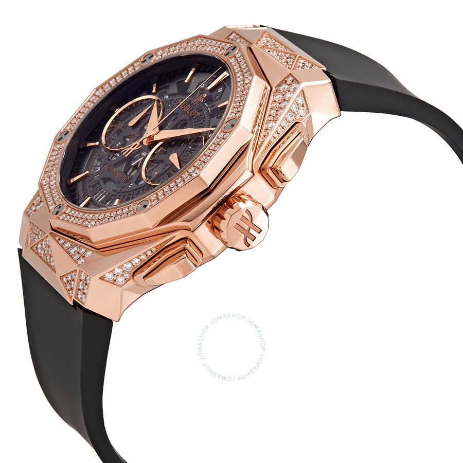 Hublot Classic Fusion Orlinksi Chronograph Automatic Diamond Black Dial Men's Watch 525.OX.0180.RX.1 - 2