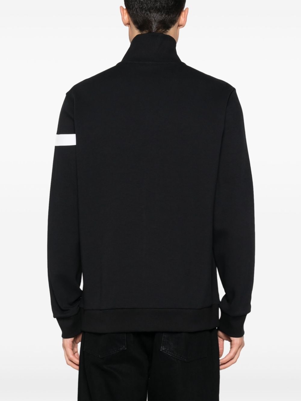 logo-print zip-up sweatshirt - 4