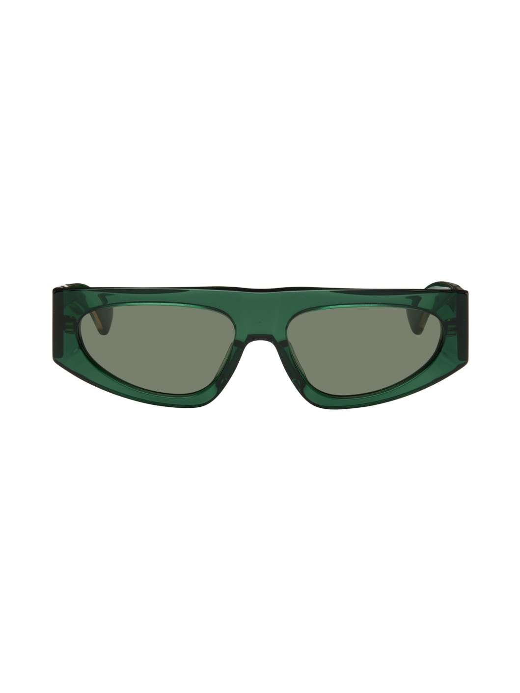 Green Rectangular Sunglasses - 1