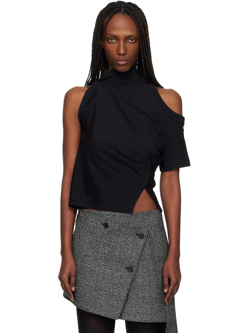 Black Twisted Jersey T-shirt 1