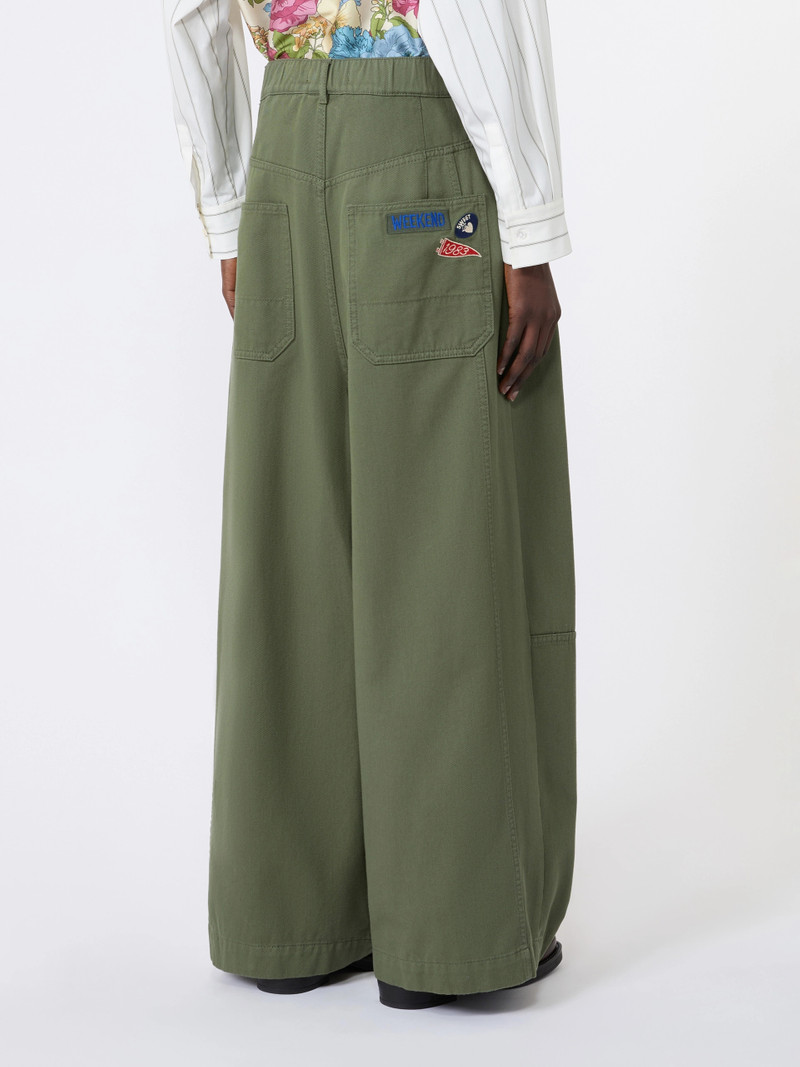 BACCA Washed cotton trousers - KAKI 4