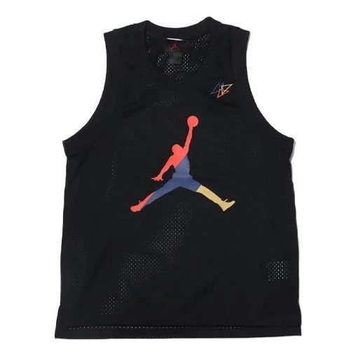 Air Jordan Sport DNA Mesh Breathable Jersey Black CK9591-010 - 1