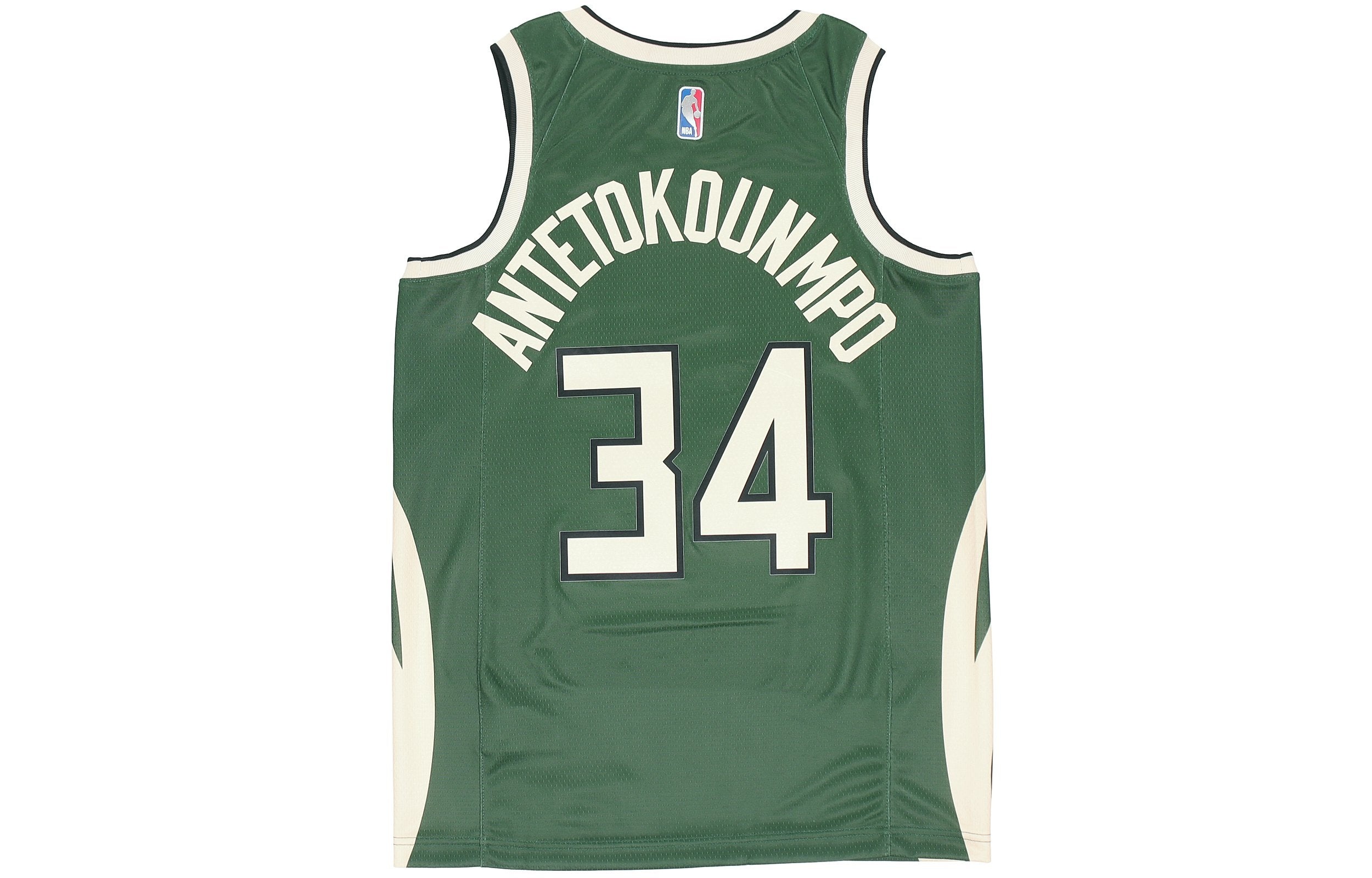 Nike NBA Retro Basketball Jersey/Vest SW Fan Edition Milwaukee Bucks Alphabet 34 Green Army green CN - 2