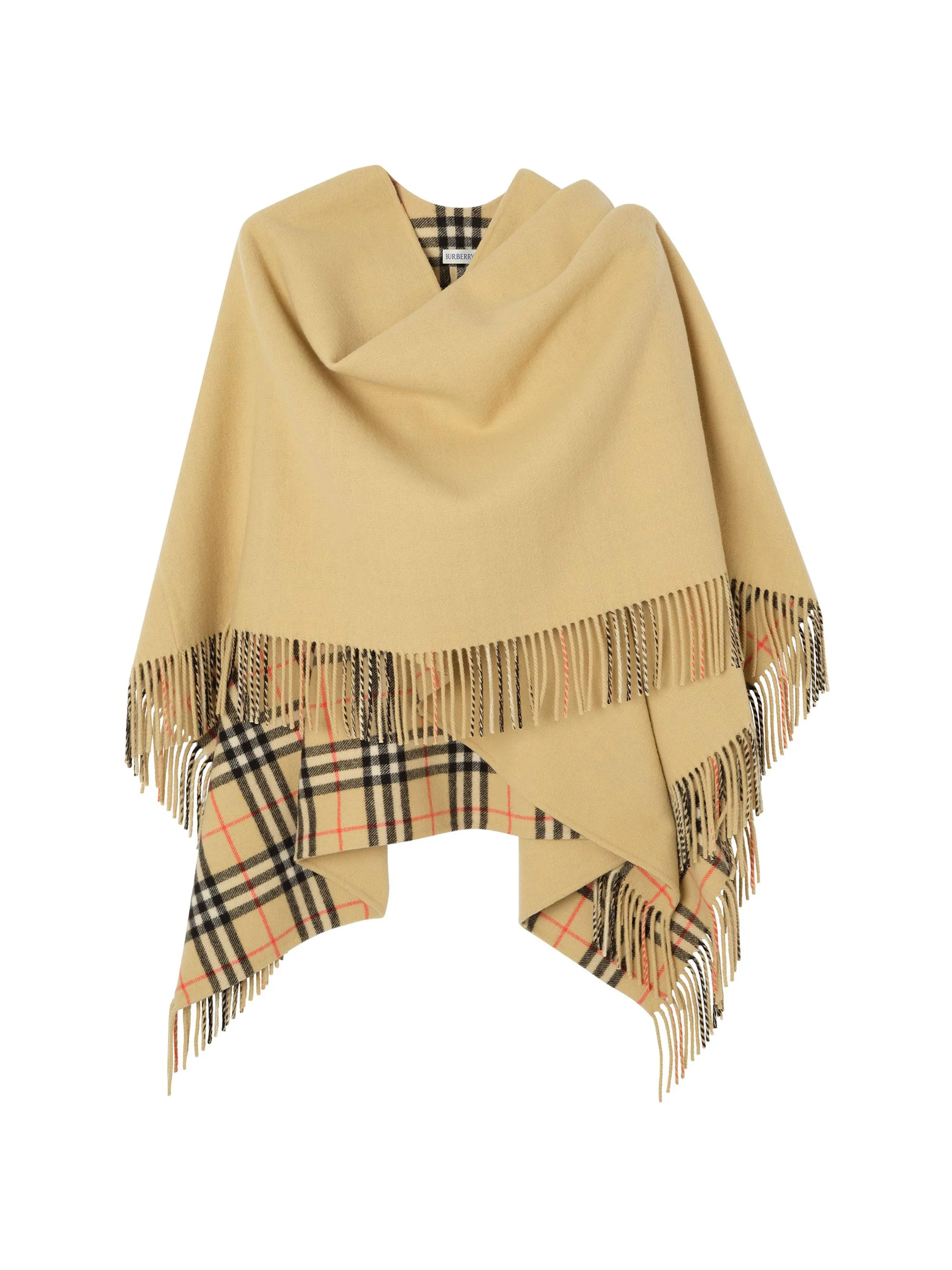 Women's St Coniston Wool Cape - Sand - 1