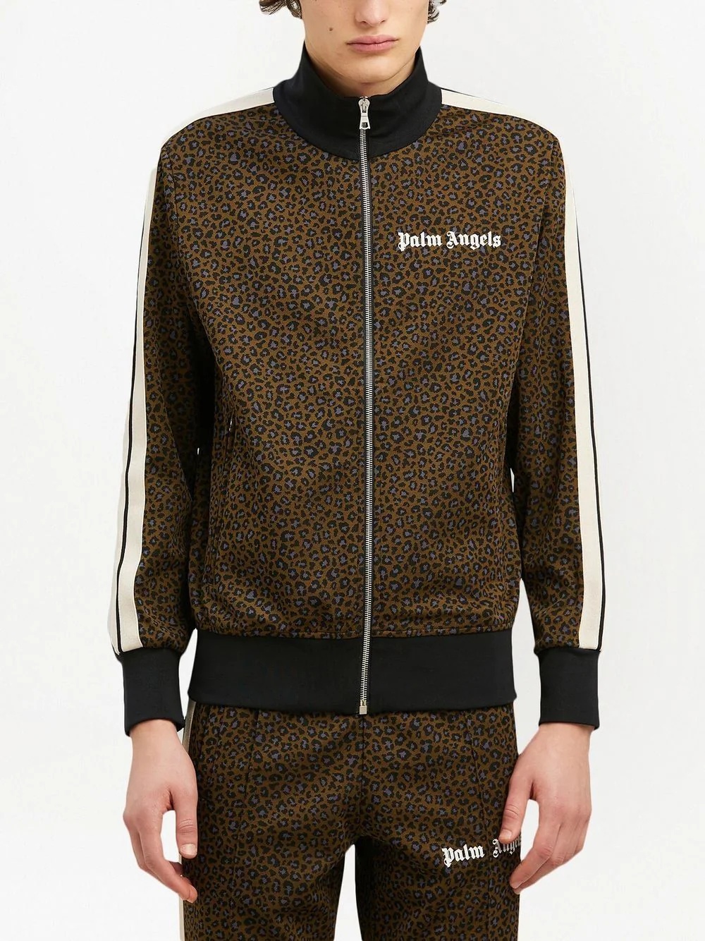 leopard-print track jacket - 3