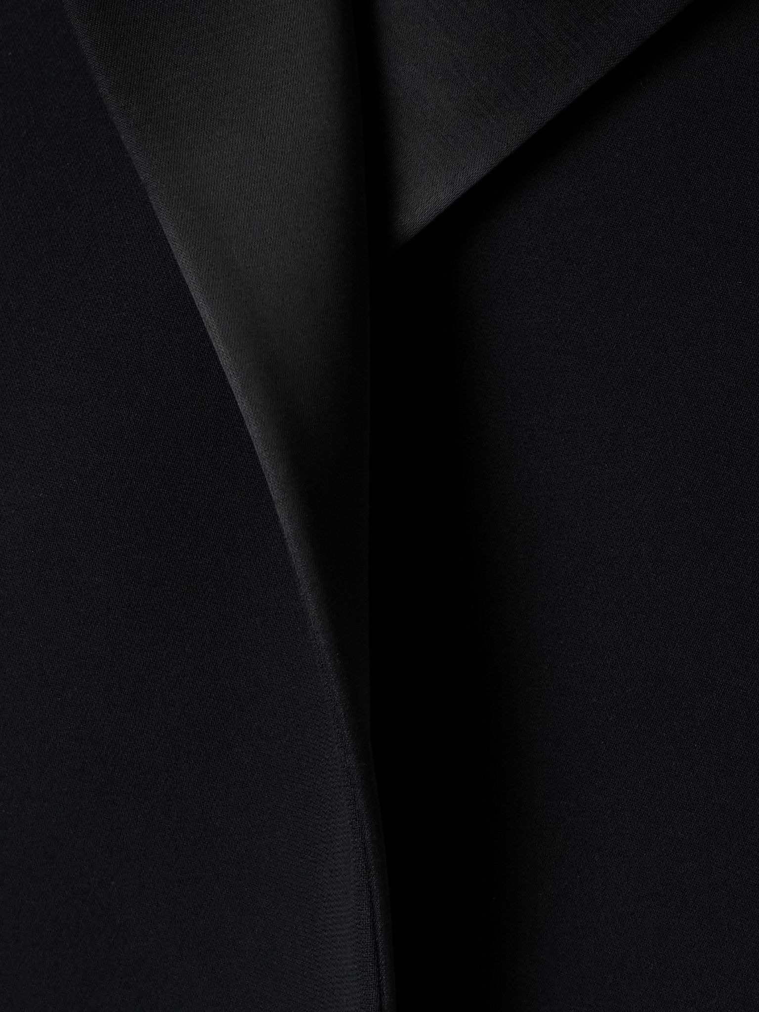 Comair cropped satin-trimmed crepe blazer Black - 5