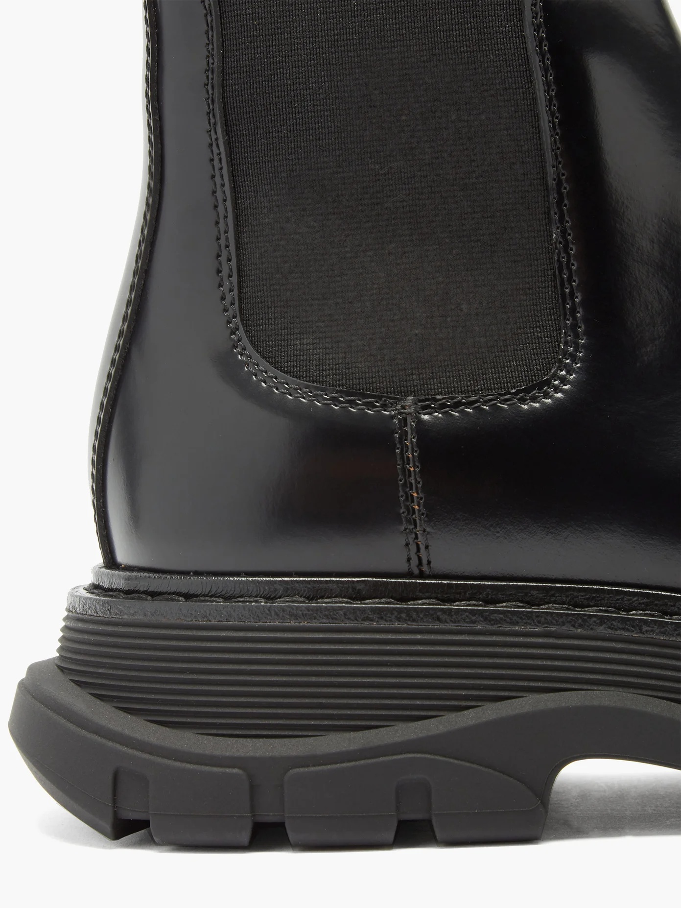 Exaggerated-sole leather Chelsea boots - 6