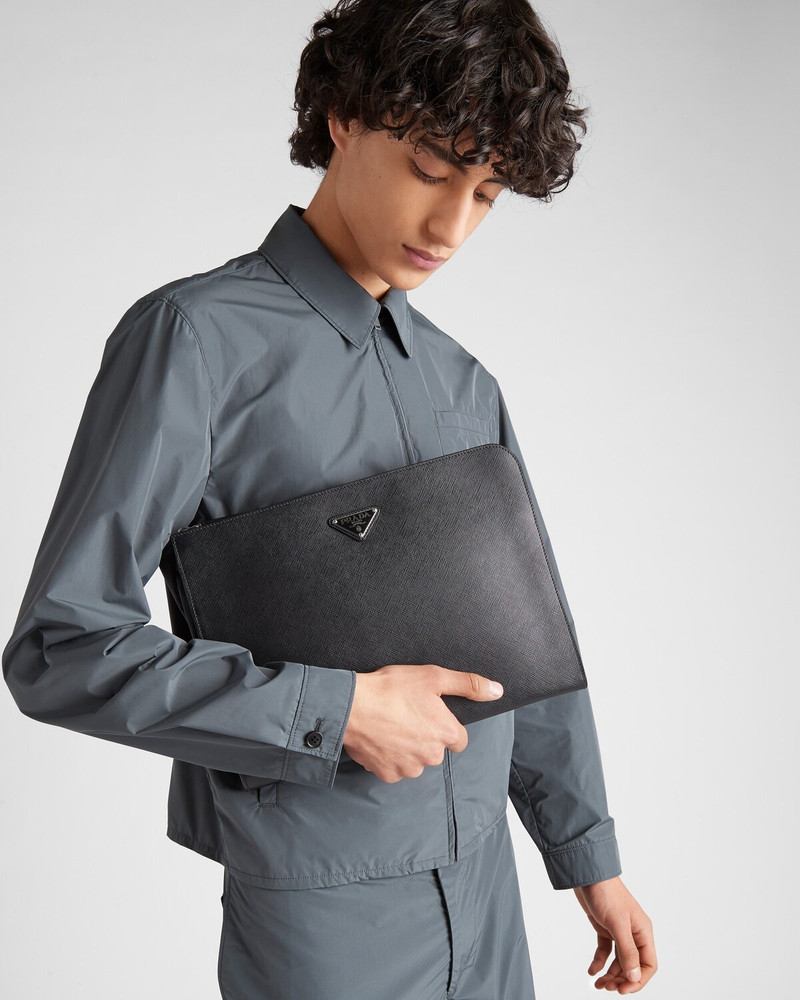 Prada Saffiano Leather Briefcase outlook