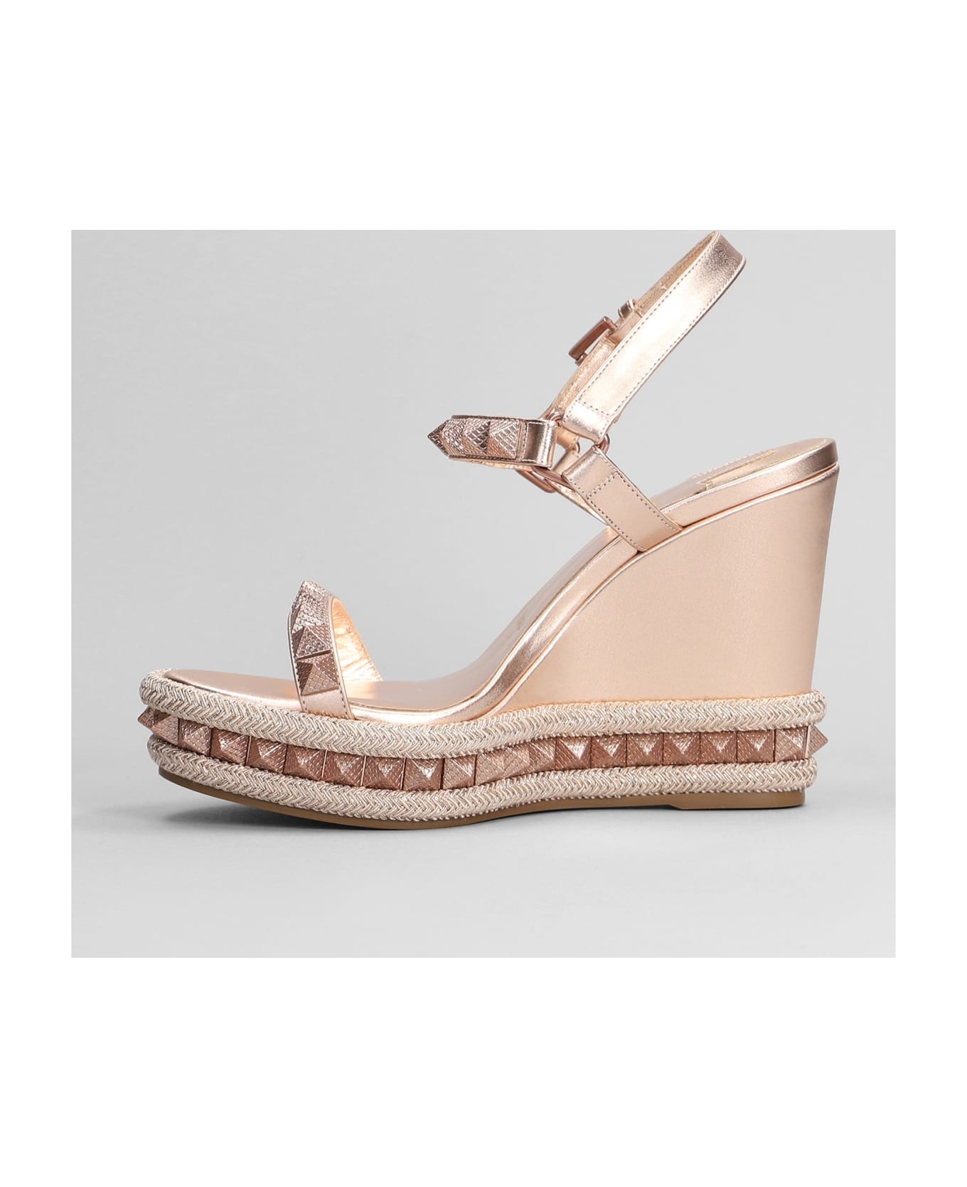 Pyraclou 110 Sandals In Rose-pink Leather - 3