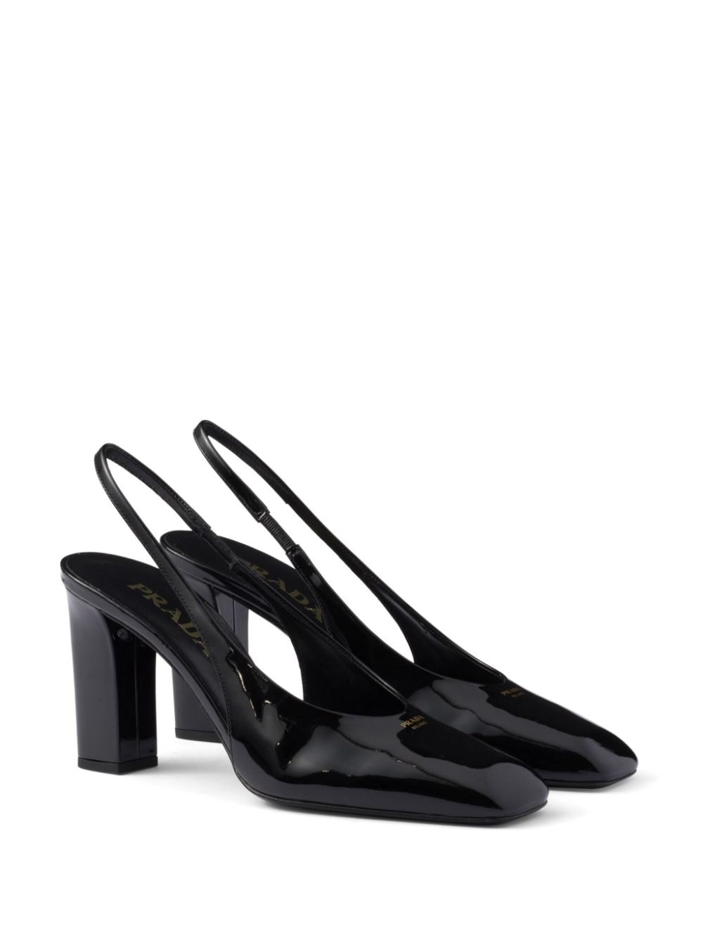 85mm leather slingback pumps - 2