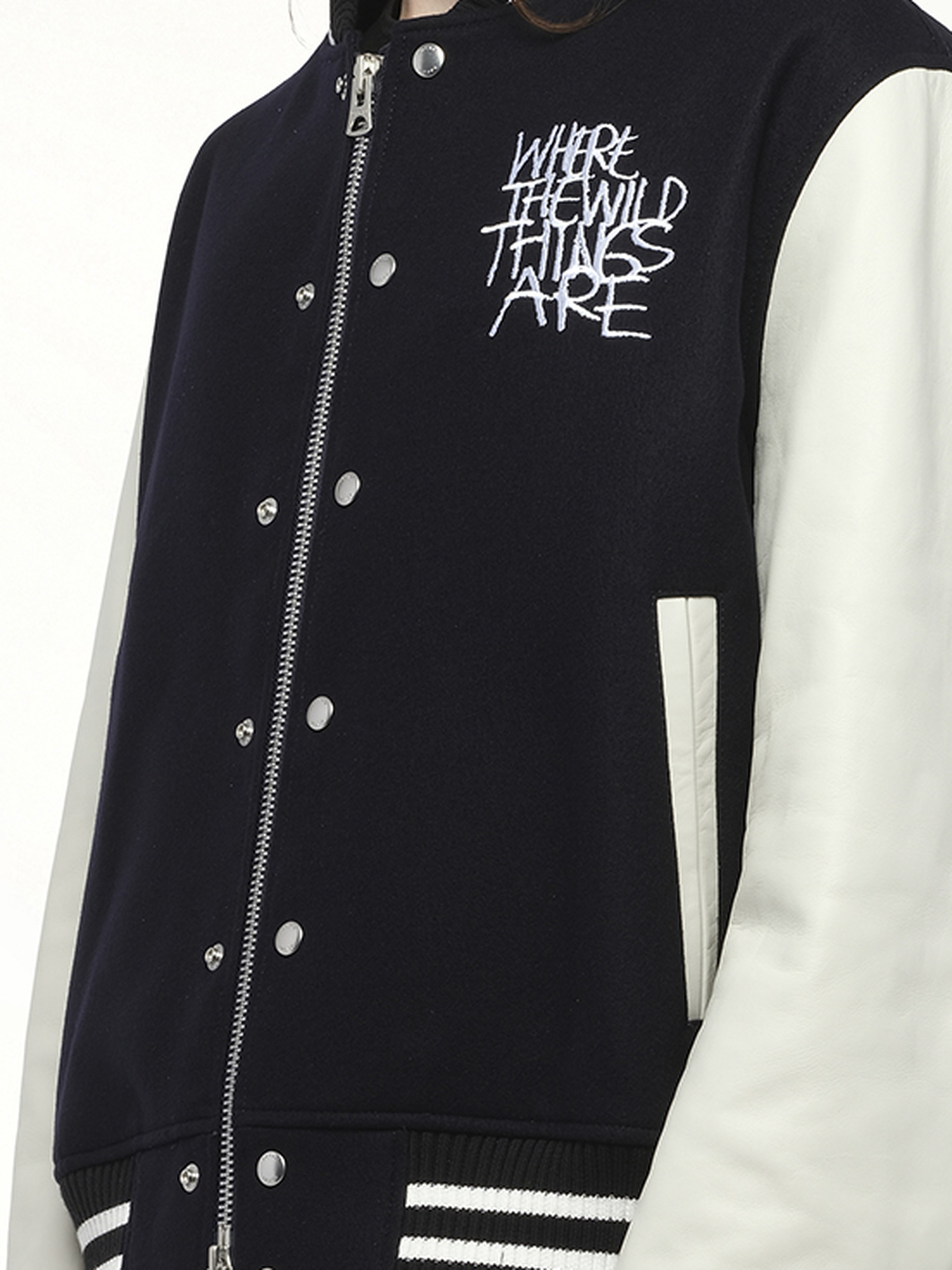 WHERE THE WILD THINGS ARE Blouson in Navy/Off White - 3