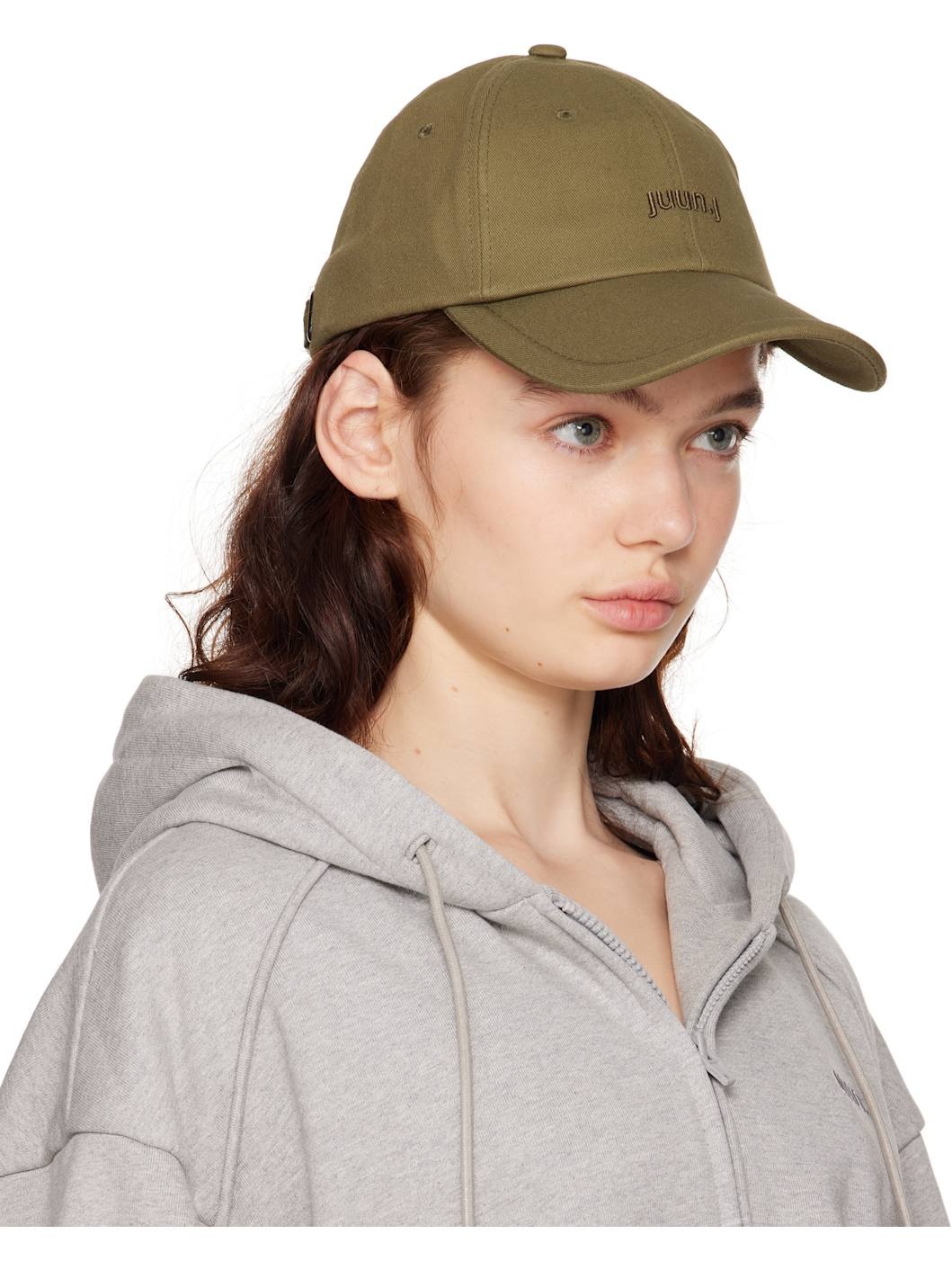 Khaki Cotton Ball Cap - 2