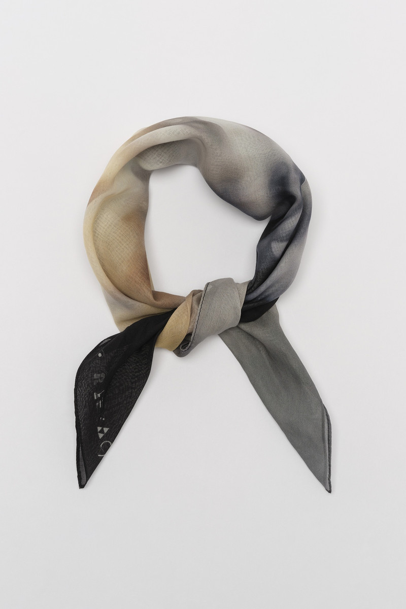 50cm Voile Scarf Air Flower Print 1