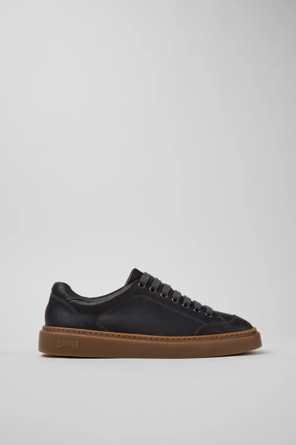 Runner Twentyfive Gray Leather Sneakers for Men. - 1