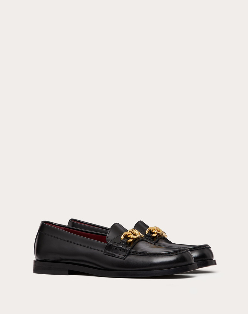 VLOGO CHAIN CALFSKIN LOAFER 2