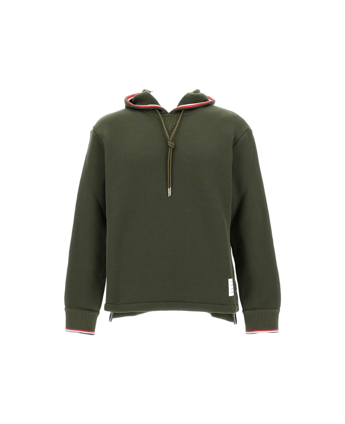 Oversized Hoodie Pullover With Tipping Stripe In Chunky Loopback - 1