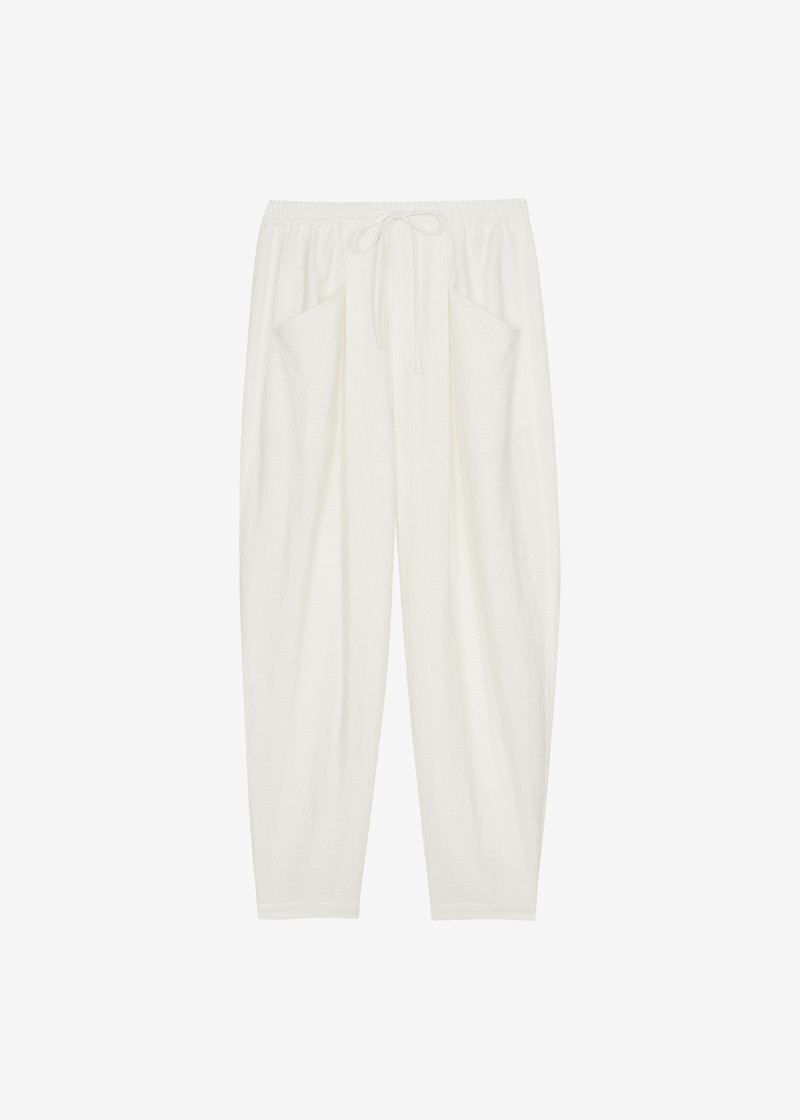 Senart Barrel Leg Pants - Ivory 1