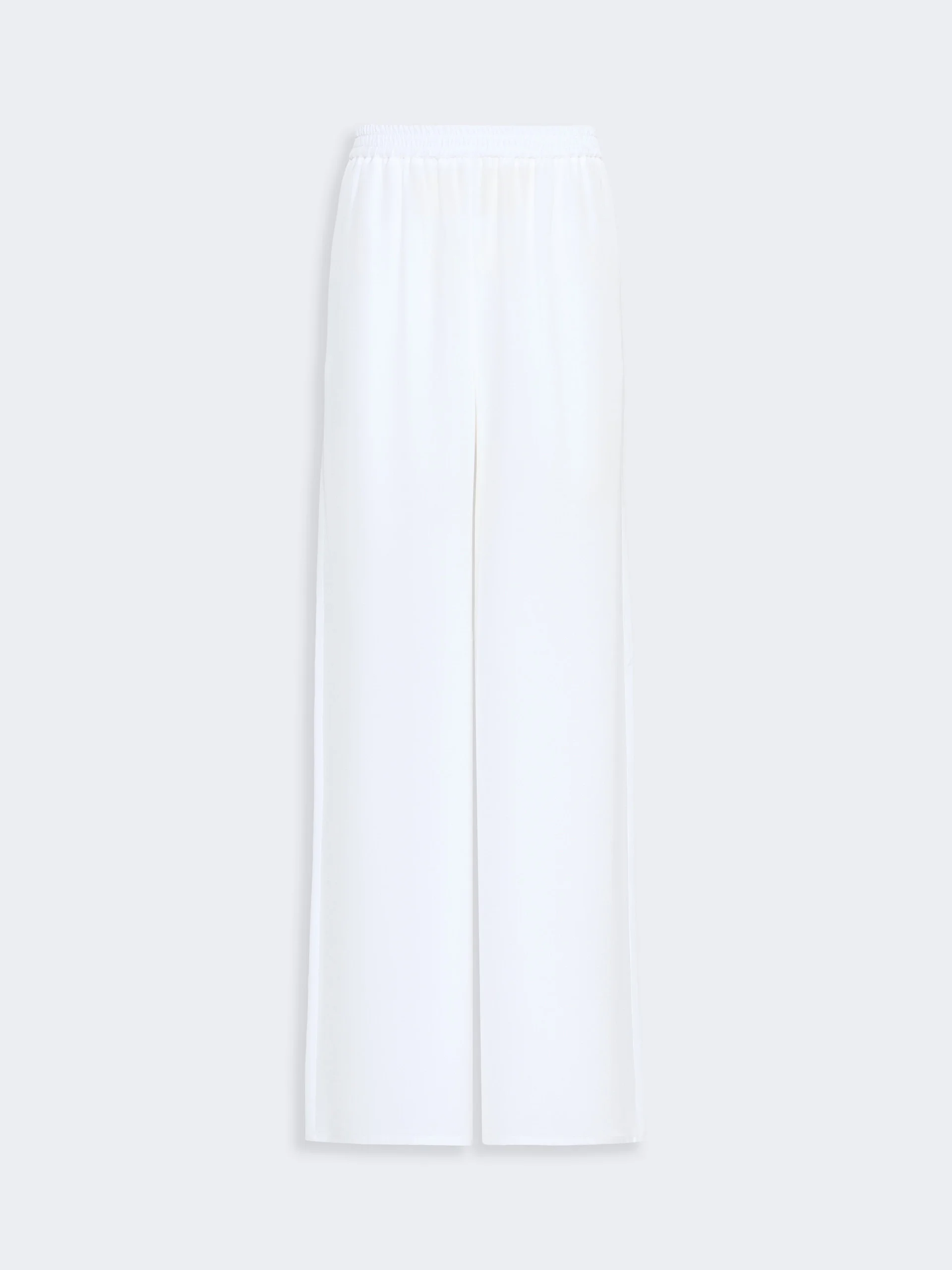 VOLONTA Relaxed-fit heavy silk trousers - WHITE - 1