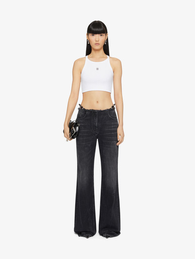 Givenchy CROPPED TANK TOP IN COTTON WITH 4G DETAIL outlook