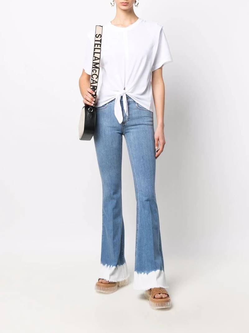 Stella McCartney 70's  dip dye flared jeans outlook
