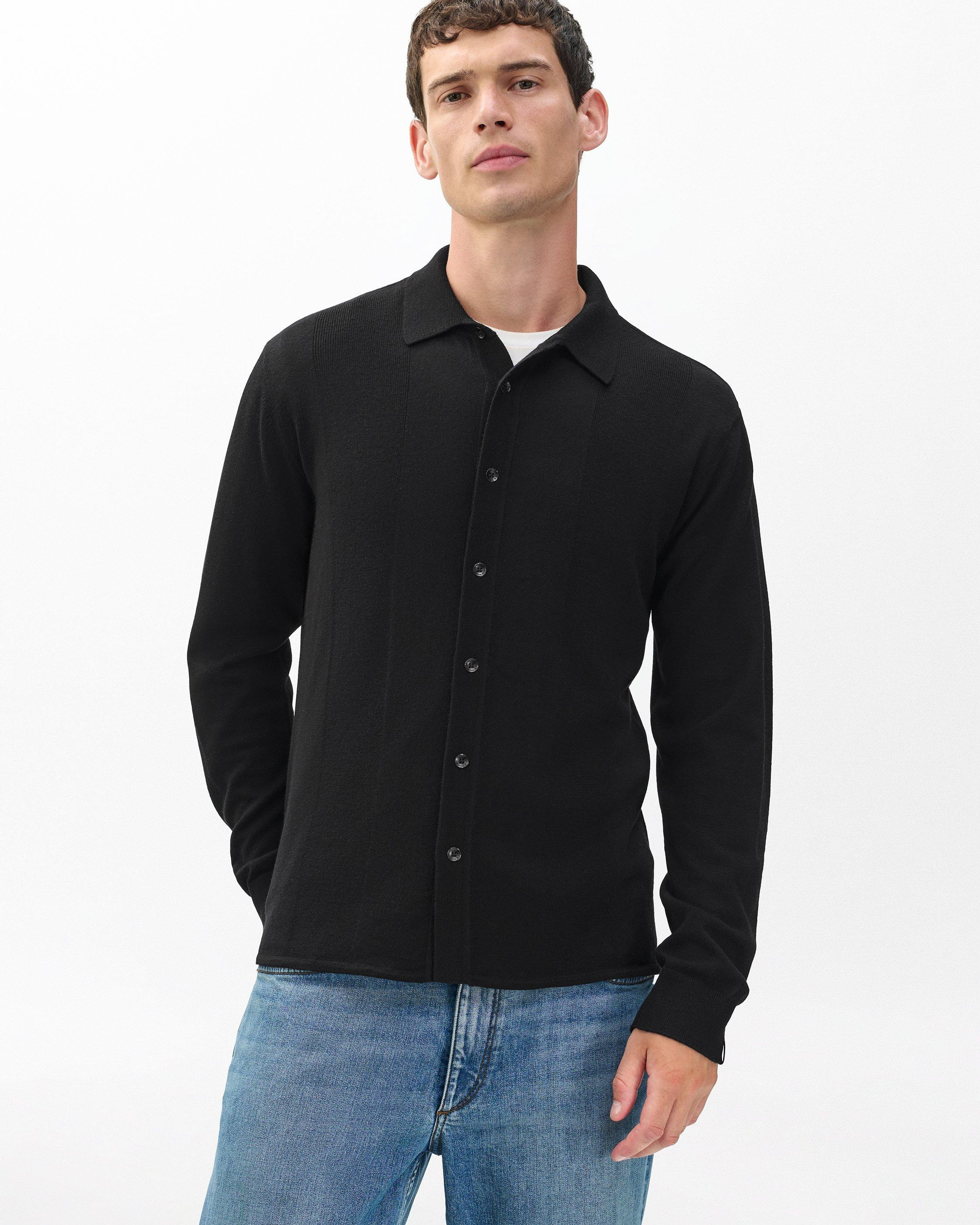 Crawford Wool-Cashmere Knit Shirt - 4