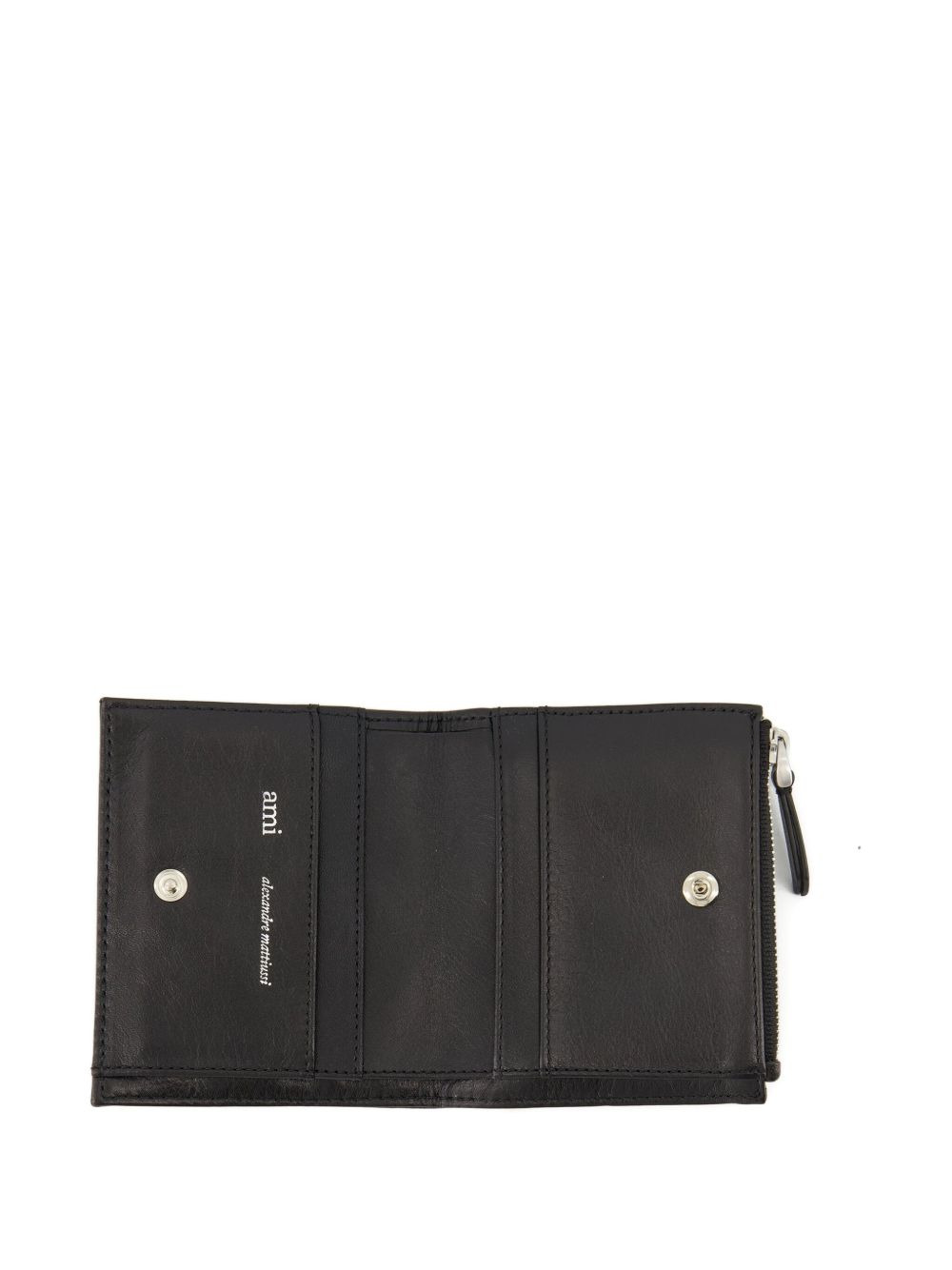 Ami de Coeur-embossed leather wallet - 4