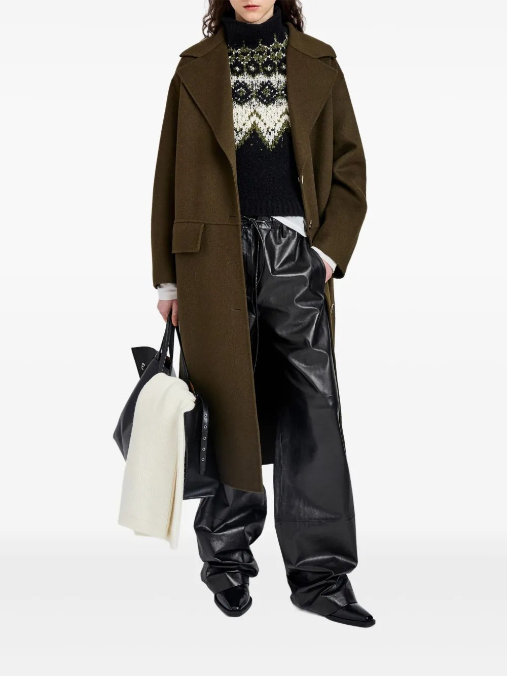 Tammy Coat in Double Face Wool - 2