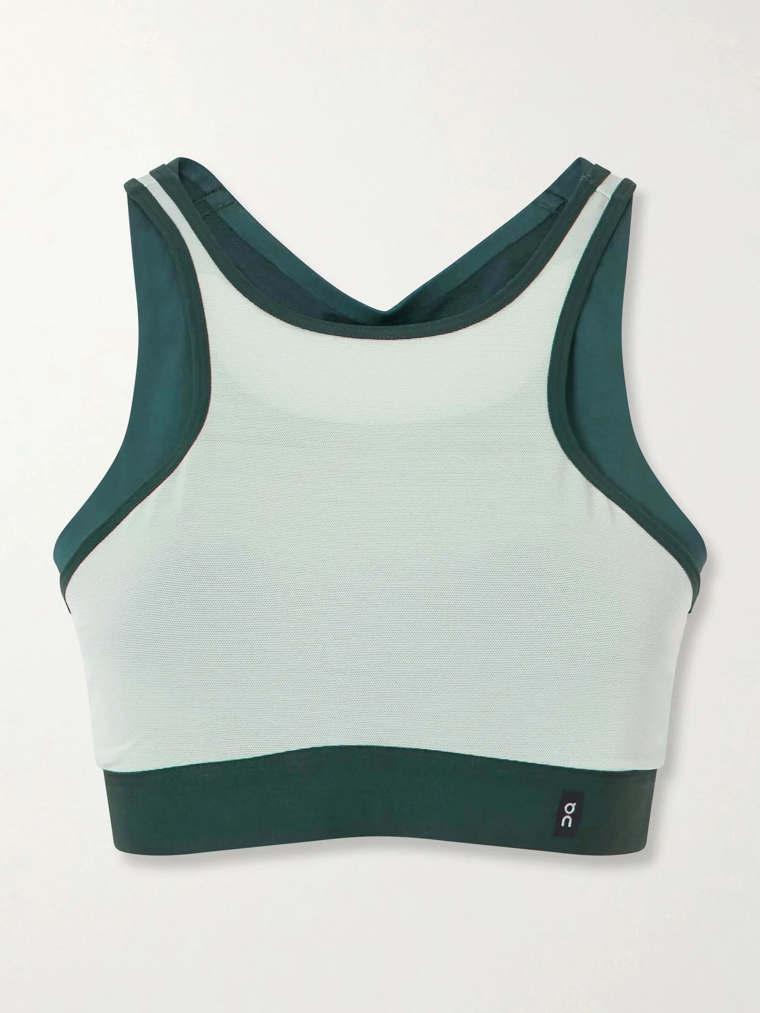 Performance recycled sports bra Blue - 1