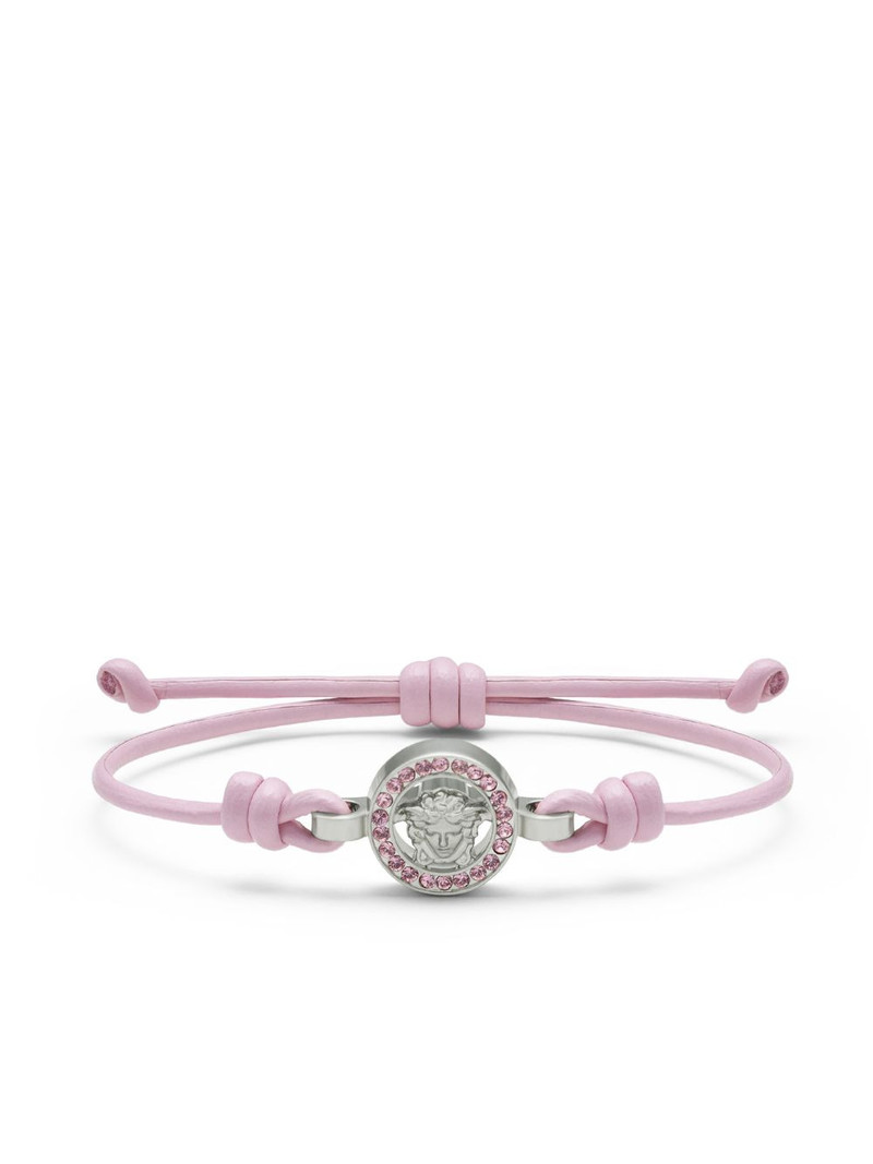 Medusa crystal leather bracelet 1