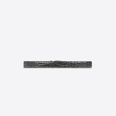 BALENCIAGA Men's Bb Large Belt in Dark Grey outlook