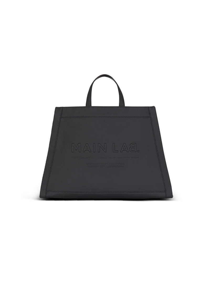 By Olivier rubber-effect leather tote bag 1