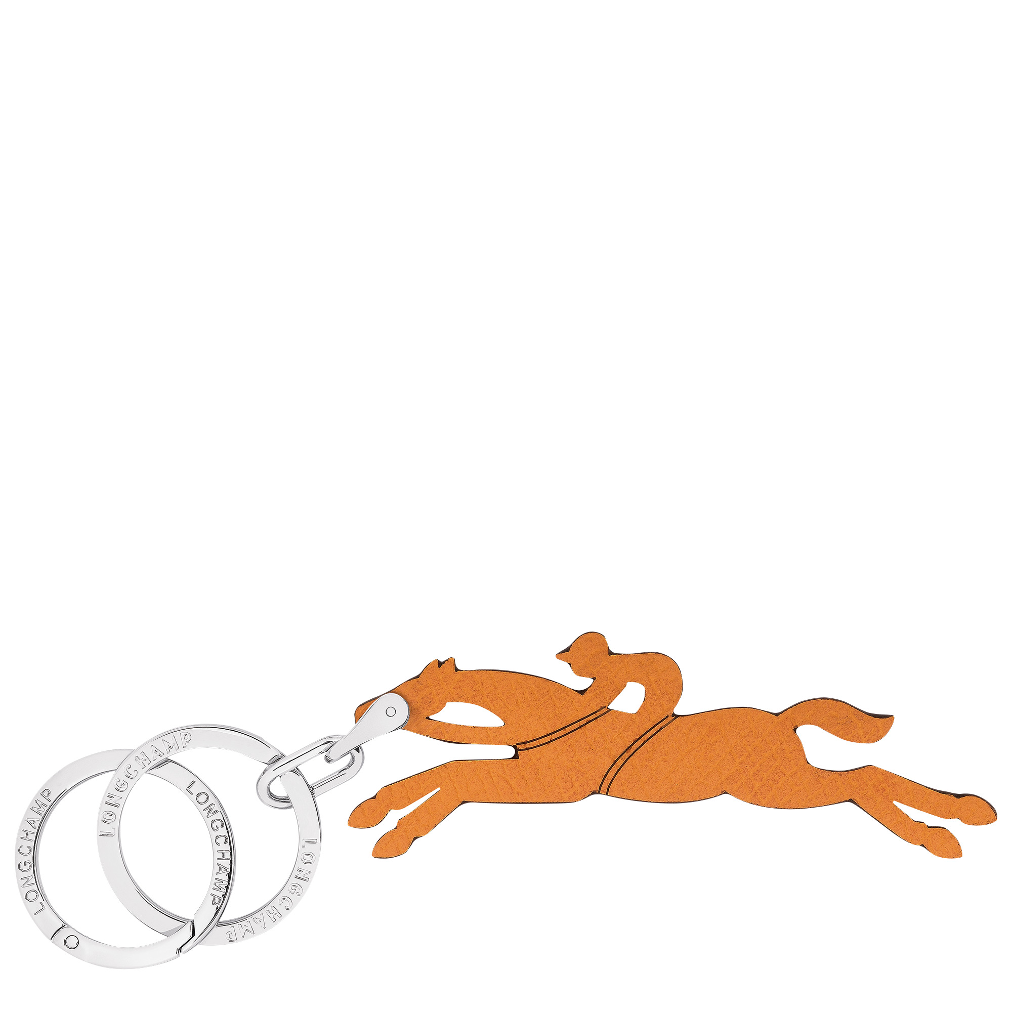 Le Pliage Key rings Apricot - Leather - 1