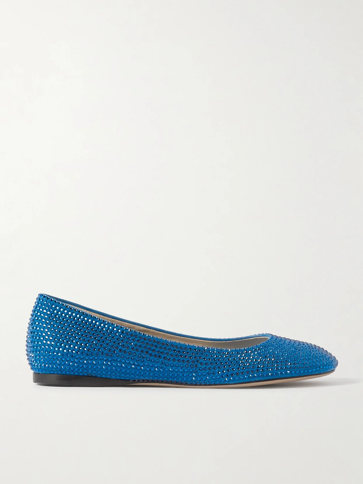 Toy Crystal-embellished Suede Ballet Flats - 1