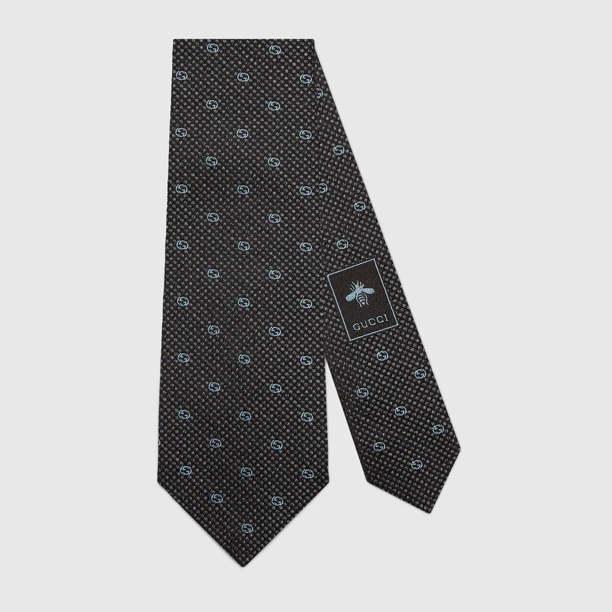 Interlocking G silk jacquard tie - 1