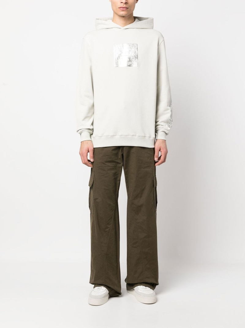 A-COLD-WALL* logo-print cotton hoodie outlook