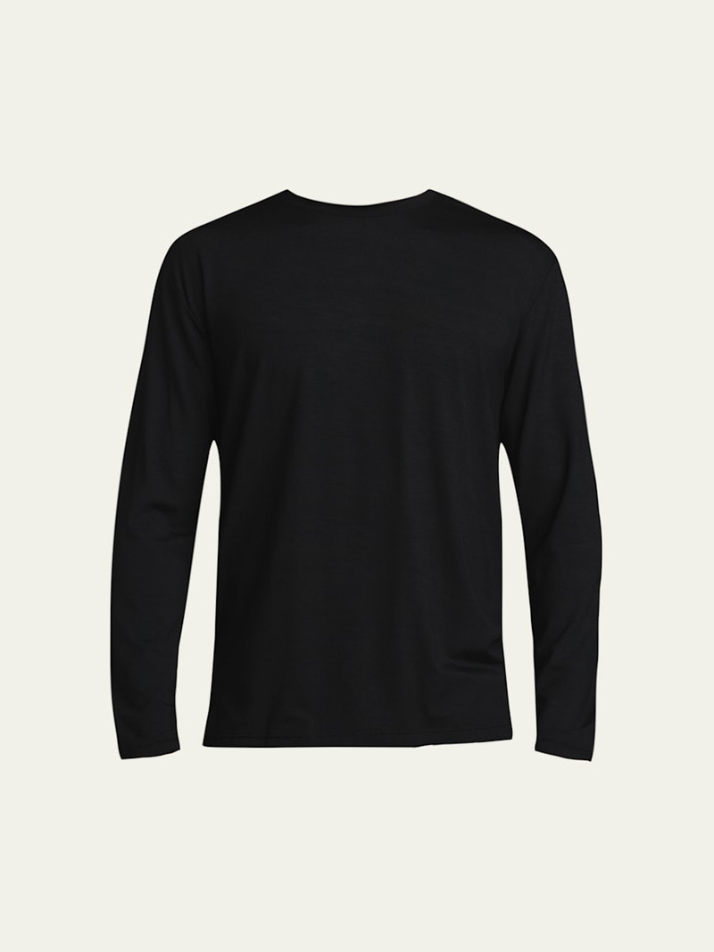 Basel 1 Long-Sleeve Jersey T-Shirt, Black 1