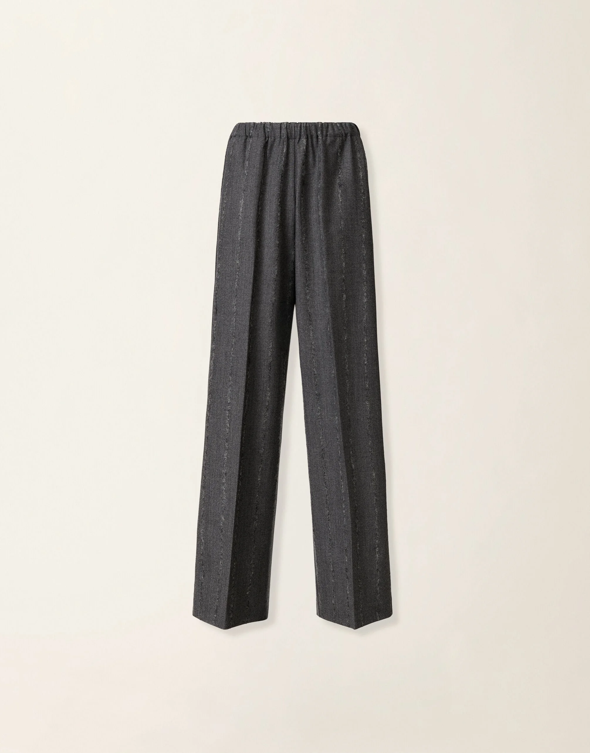 Pinstripe flannel trousers - 1