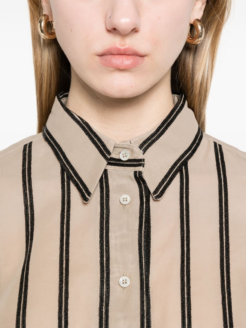 Striped cotton shirt - 4