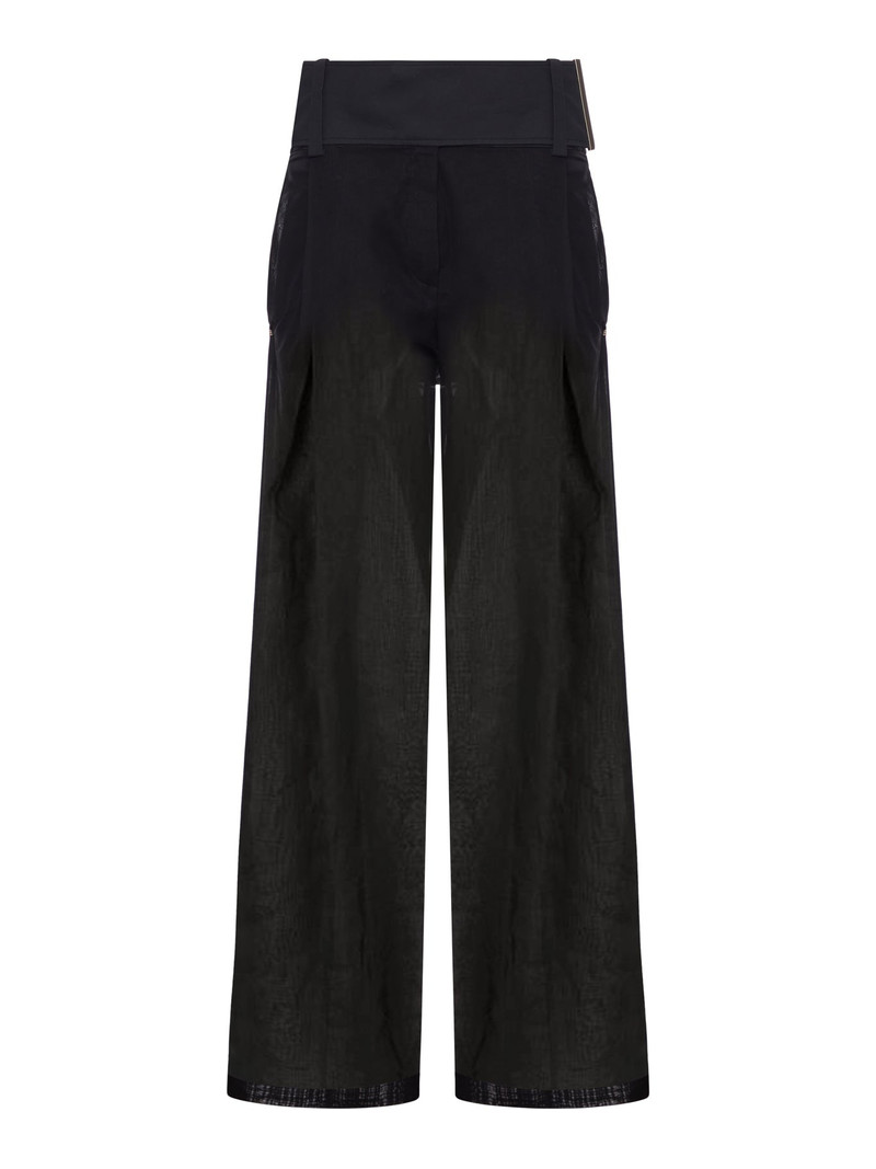 Sportmax WIDE-LEG TROUSERS IN ORGANZA COTTON VOILE outlook