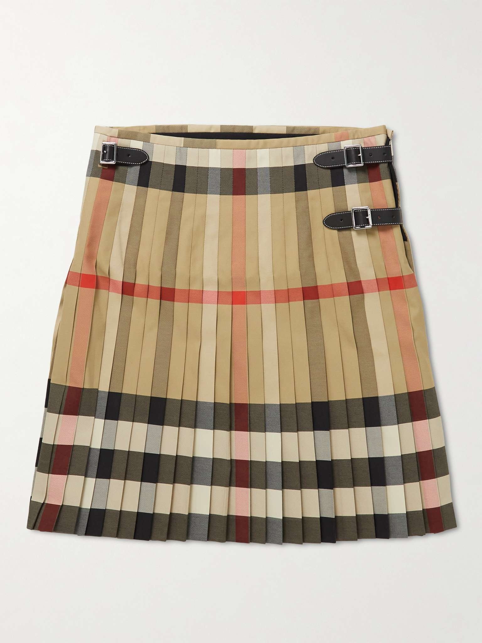 Pleated Checked Cotton-Blend Kilt - 1