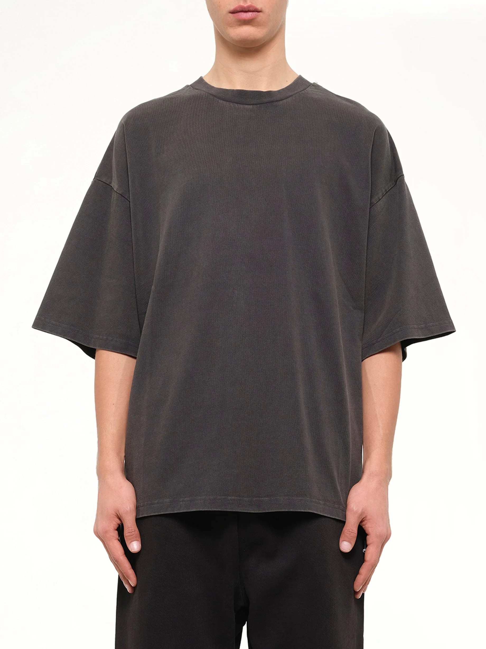 Heavy Boxy T-Shirt in Washed Black - 1