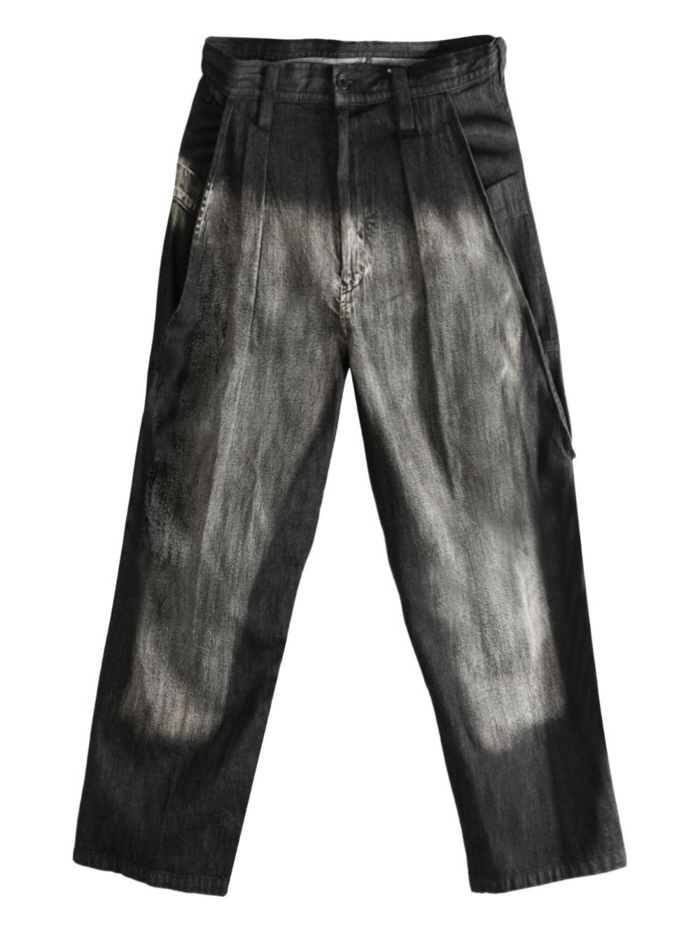 faded-effect trousers - 1
