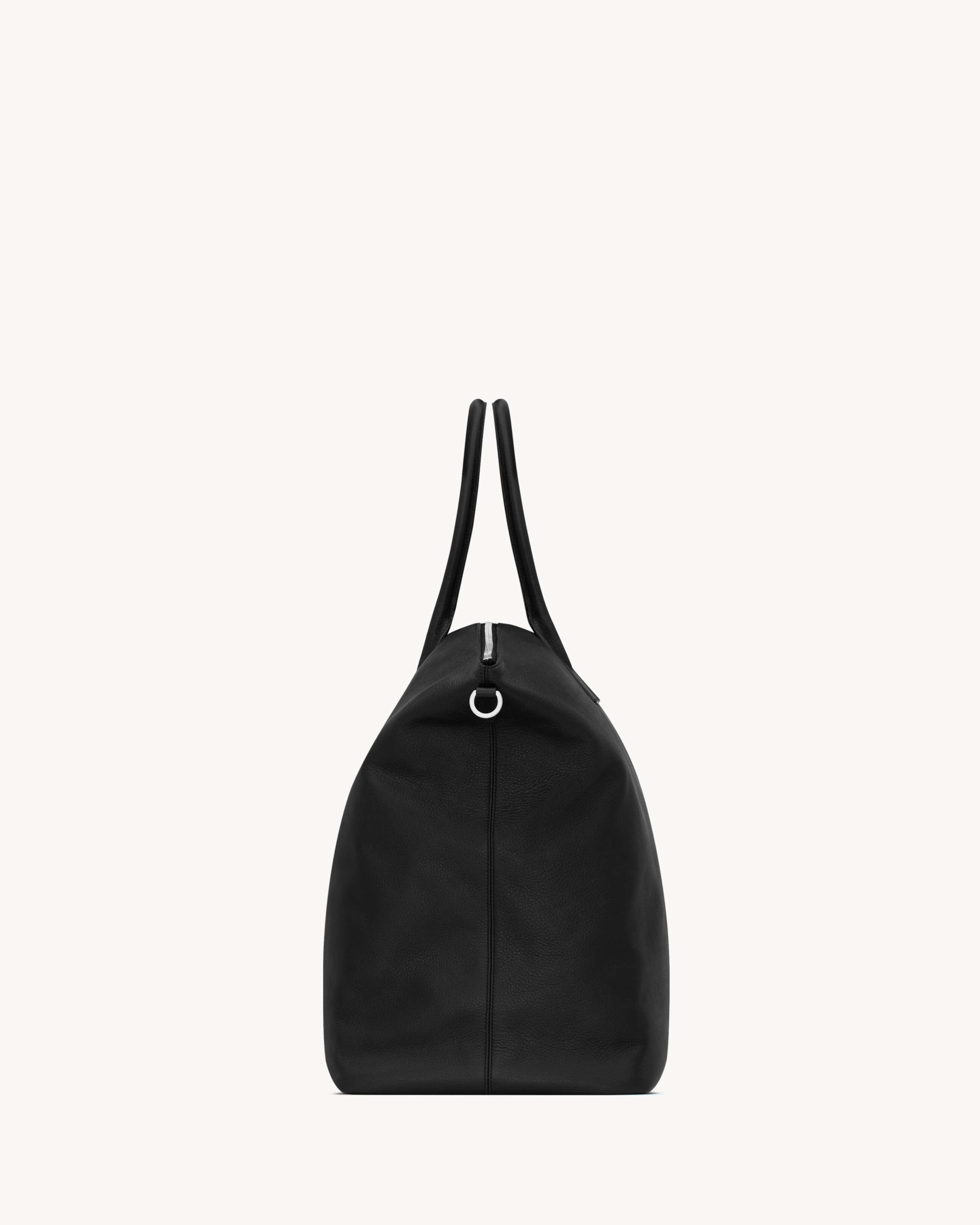 GIANT BOWLING TOTE IN GRAINED LEATHER - 4