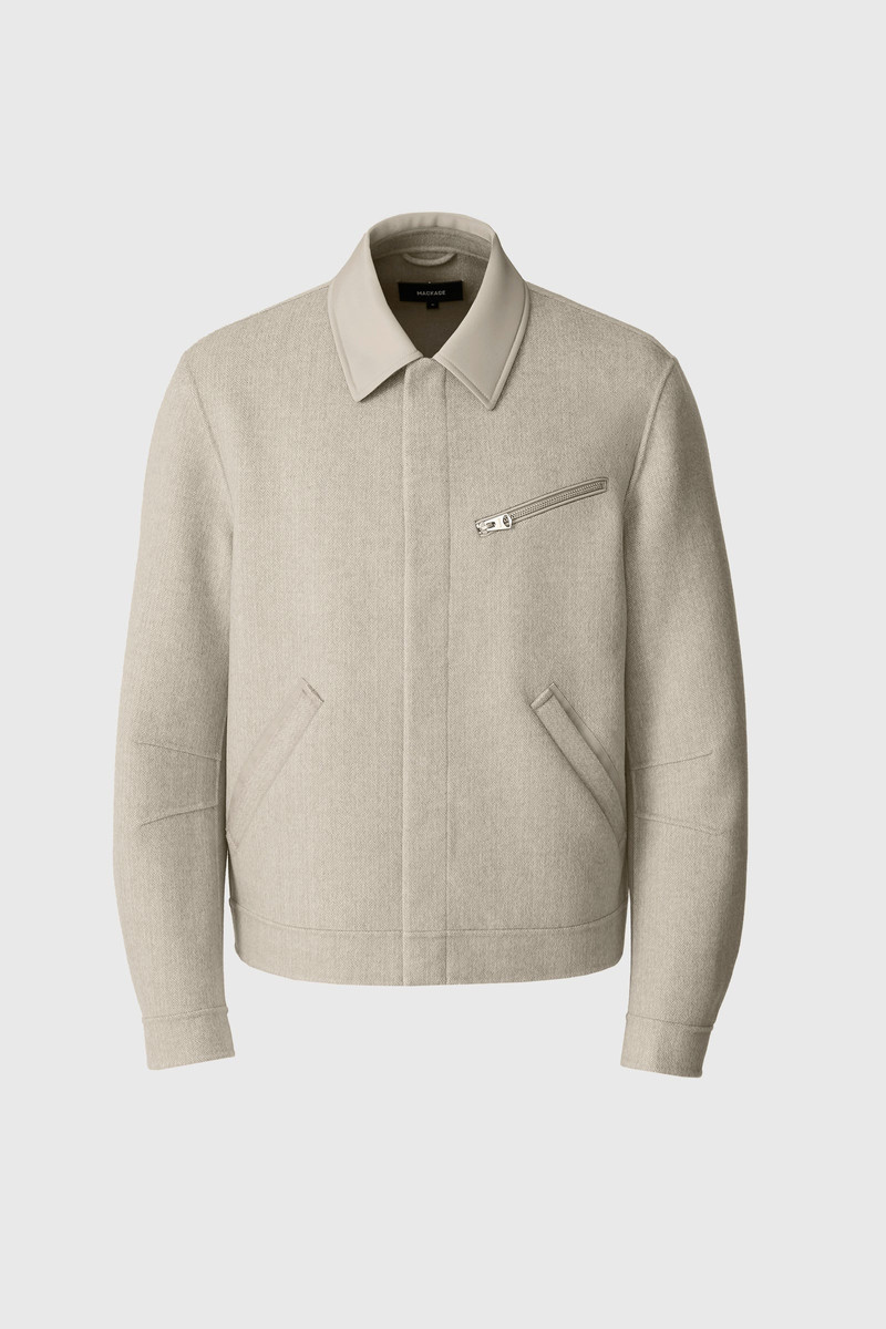 MACKAGE HAYES-HB Double-Face Wool Workwear Jacket in Herringbone outlook